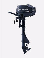 TOHATSU 3.5HP 2-Stroke Tiller Handle Long Shaft Outboard (Commercial Use Only)