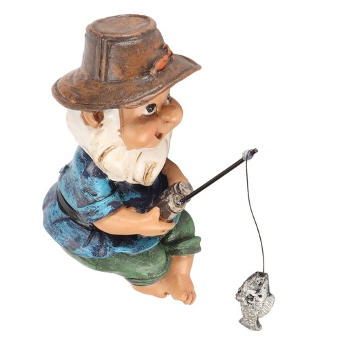 Fishing gnome sitter - fishing,