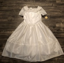 Girls White Flower Girl, Confirmation, Formal Occasion Dress Size 14