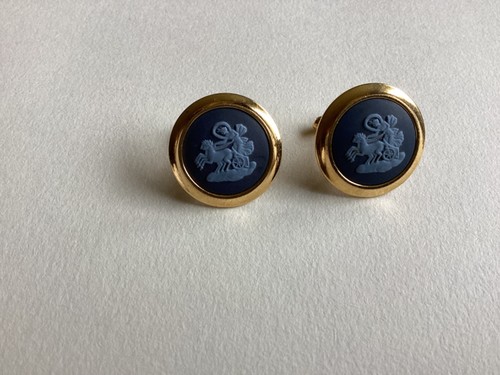 Wedgwood cufflinks decorated - wedgwood,