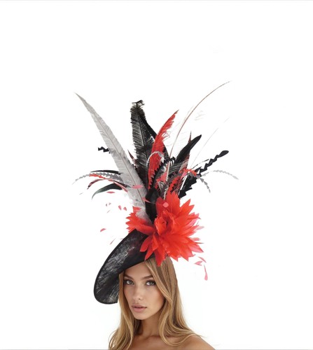 Silver grey scarlet red - scarlet,