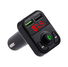 Car Bluetooth 5.0 FM Transmitter Wireless Handsfree Audio Receiver MP3 A87 25..