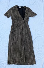Vintage Jaeger dress Made in Great Britain 100% Viscose size 10 geometric print 