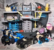Fisher-Price Imaginext DC Super Friends Batcave playset & Various Vehicle Bundle
