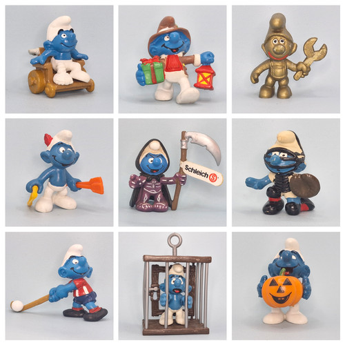 Vintage smurf figures - -, peyo