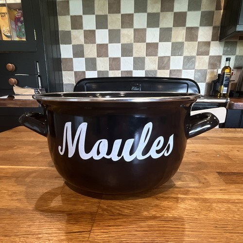 Black white enamel metal - enamel,