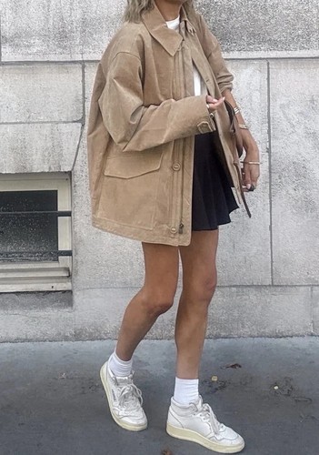 Zara 100 suede leather - leather, jacket