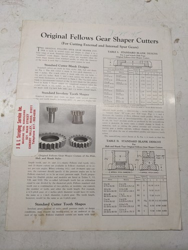 Fellows machining instructions - machining,