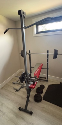 York folding weight bench with - york,