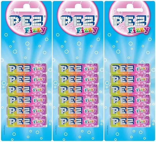 Pez fizzy candy - 6x,