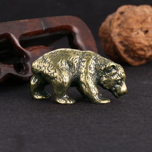 Brass bear collectible - brass, tiny