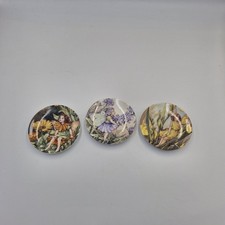 Vintage Royal Worcester Flower Fairies Small Commerative Plates X 3 1998