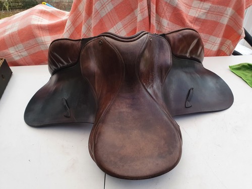 Leather falcon riding saddle - falcon,