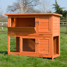 4FT LARGE RABBIT HUTCH AND RUN
