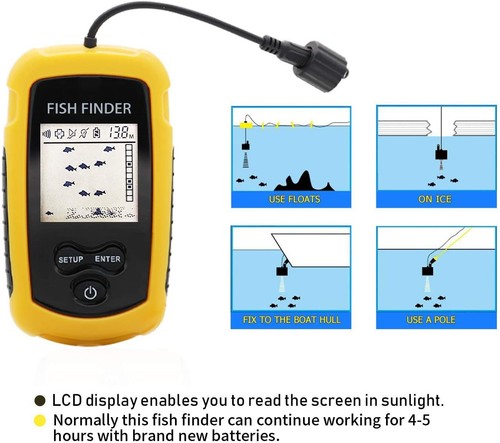 100m portable sonar - sonar, fish