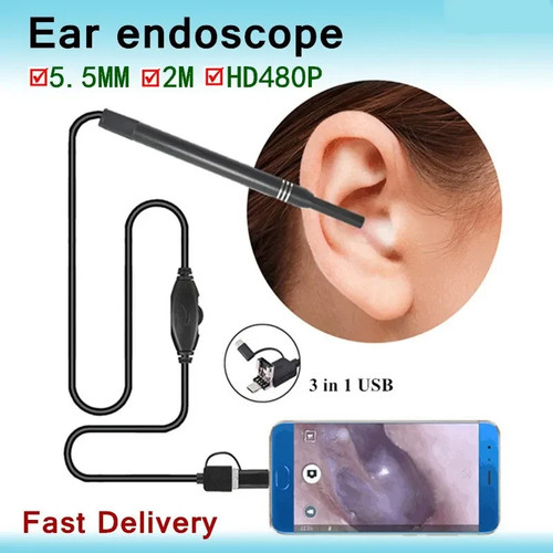 Led endoscope otoscope ear - endoscope,