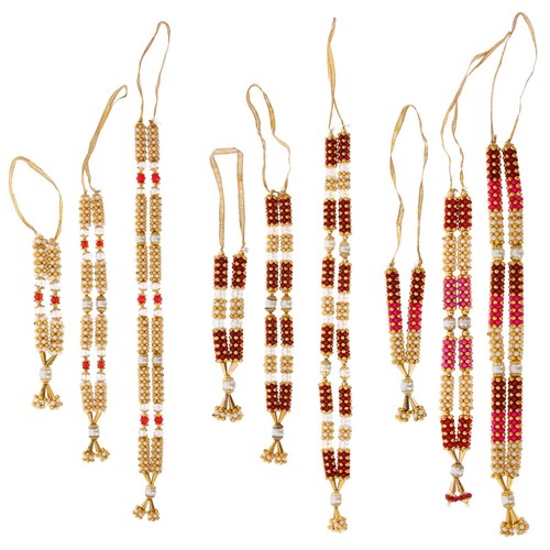 Artificial flower haar - flower, beads