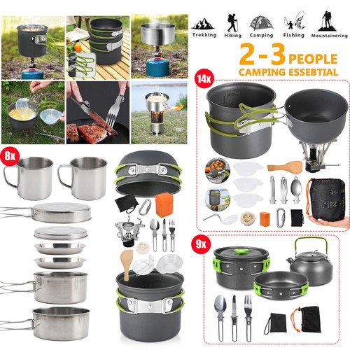 Outdoor camping cookware - camping,