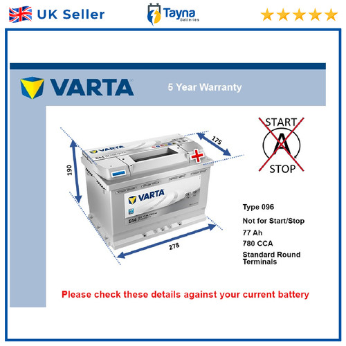Car battery e44 varta - battery,