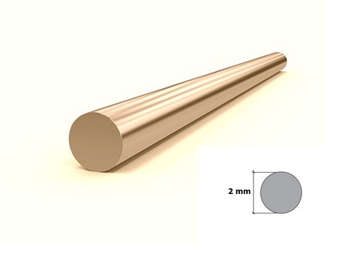 Brass round bar rod cz121 - round,