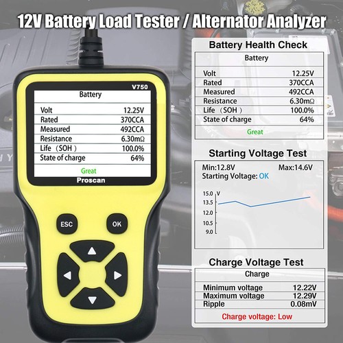 12v car battery health - battery,