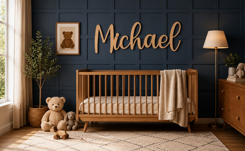 Personalised wooden name sign - personalised,