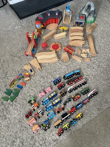 Huge wooden train - huge,