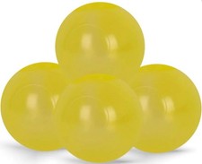 Commercial grade transparent yellow 7cm diameter  soft play balls 500pcs