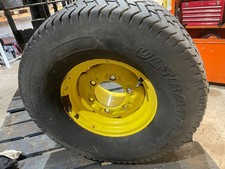 6 stud front wheel rim + 26.5x14.00-12 tyre X John Deere 3235A mower £100+VAT