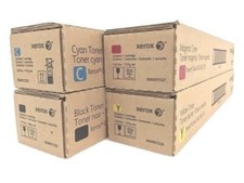 4PK GENUINE XEROX TONER CARTRIDGE DOCUCOLOR 550 560 570 SET CMYK NEW