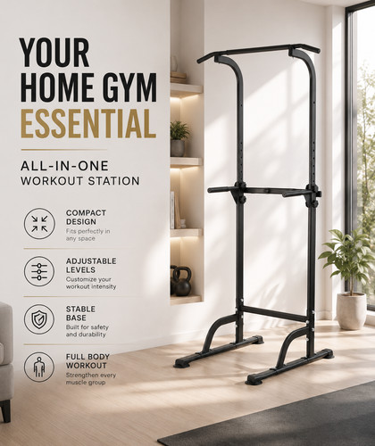 Power tower dip station pull - power,