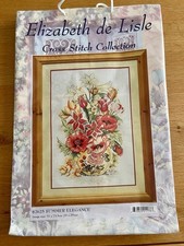 Elizabeth De Lisle Cross Stitch Collection 82625 Summer Elegance 51 x 73.5 cm