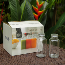 6-Pack Reusable Glass Bottles