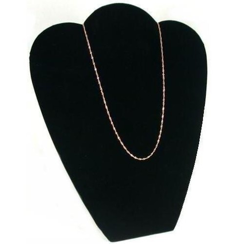 Black velvet necklace pendant - black,
