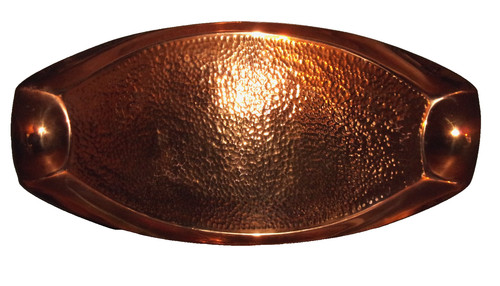 Hand planished solid copper - hand,