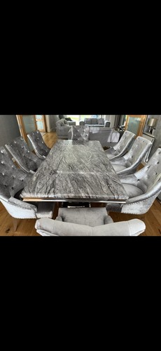 Dining table and chairs - table, set
