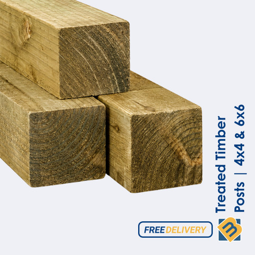 Treated timber fence - treated,