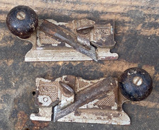 Early Pair of Stanley No. 98 & 99 Side Rebate Rabbet Planes Tool Made in USA