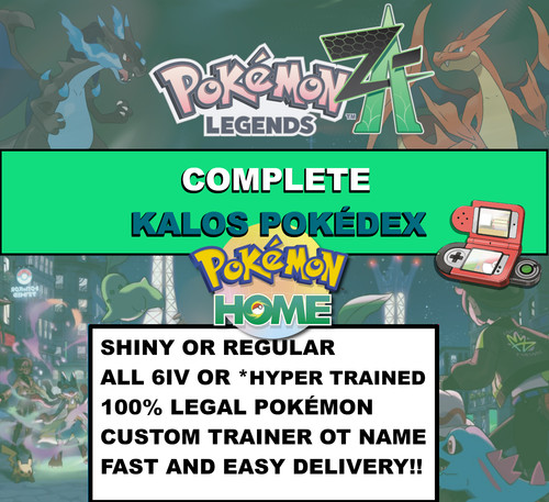 Complete legends pokedex - za, +