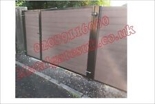 Composite Wood Gate / Double Swing Gates / Cheap Driveway Gates / Bi fold Gates