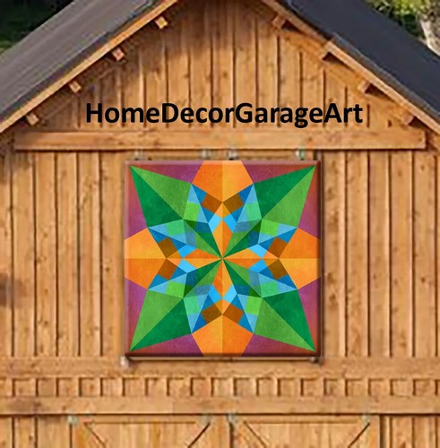 Barn quilt metal sign - barn,