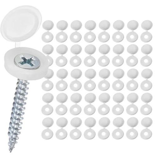 White plastic fold over - fold, hinged
