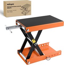Nilight motorcycle lift jack scissor jack stand with Wide Deck Safety Pin Handle