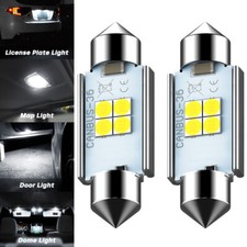 AUXITO 2x 36mm Led Car 239 272 C5W Festoon Number Plate White Light Bulbs 12v UK