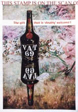 1960 ADVERT 'Vat 69' Scotch Whisky Drink : Original Vintage Print Ad E15/C