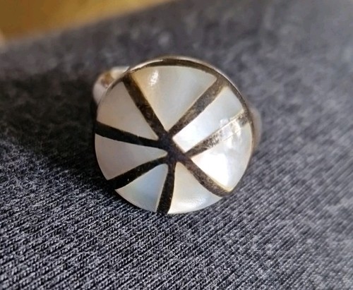 Sterling silver domed mother - sterling,