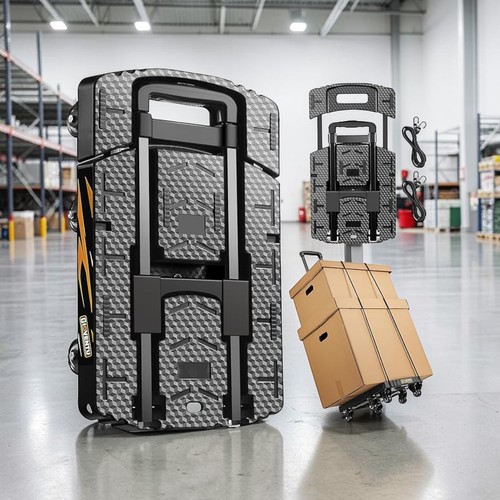 Folding platform trolley 440lb - platform,