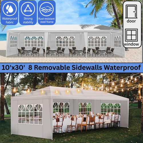 Garden large gazebo - garden,