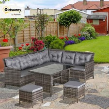 Outsunny 8-Seater Rattan