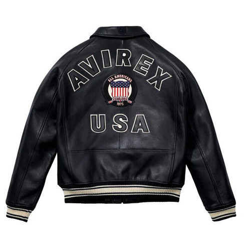 Avirex men black real - avirex, men's